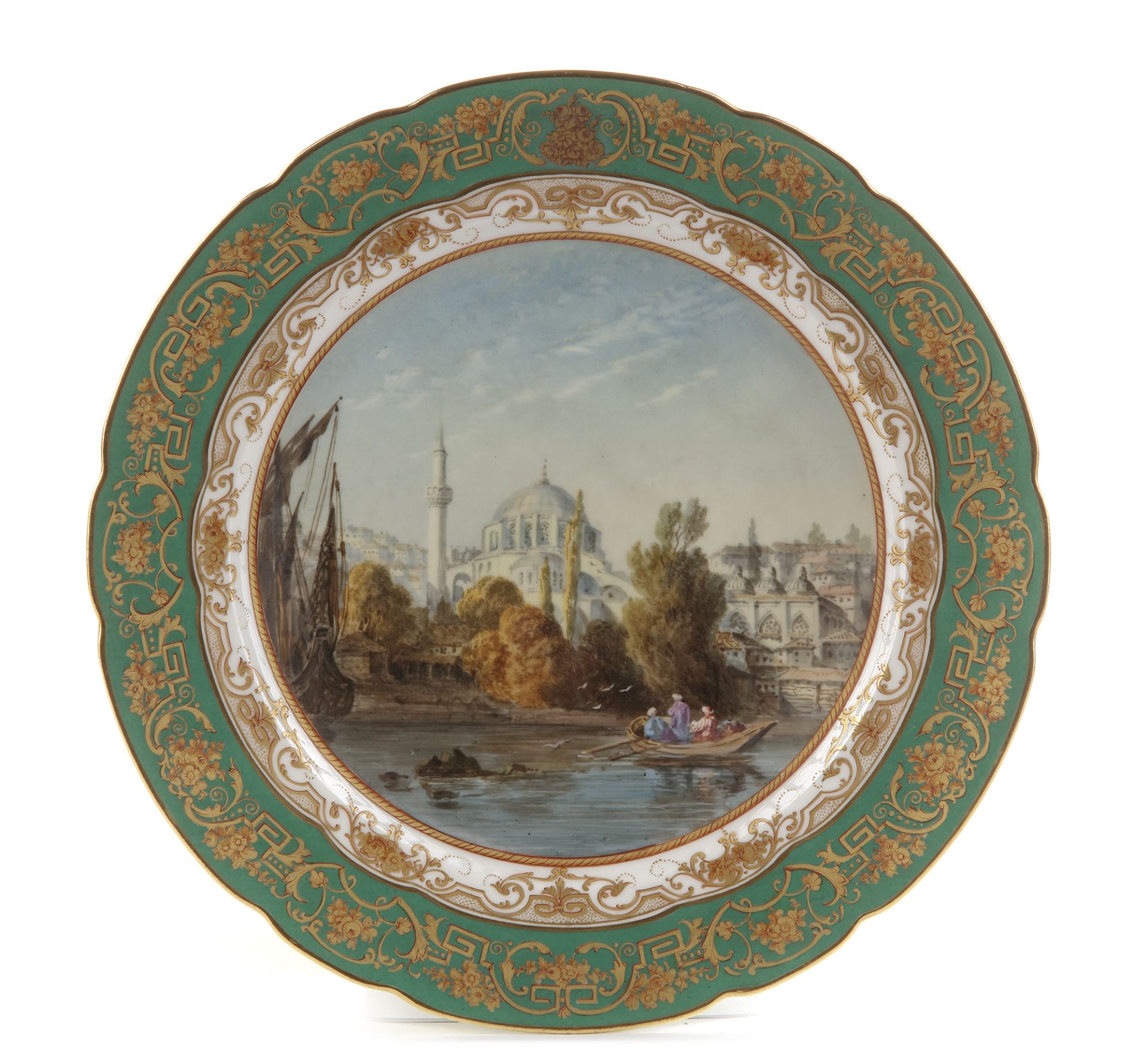 AN EXTRAORDINARY SET OF 40 PARIS PORCELAIN PLATES, PARIS, CIRCA 1850 - Bild 32 aus 81