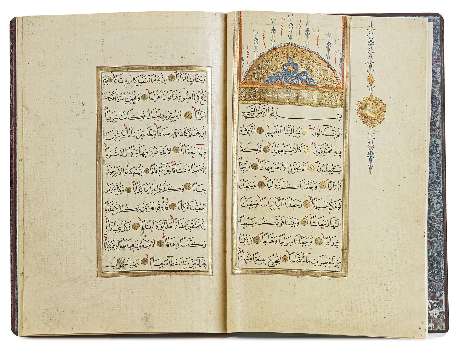 AN ILLUMINATED OTTOMAN QURAN JUZ, SCHOOL OF HAFIZ OSMAN, TURKEY, 17TH CENTURY