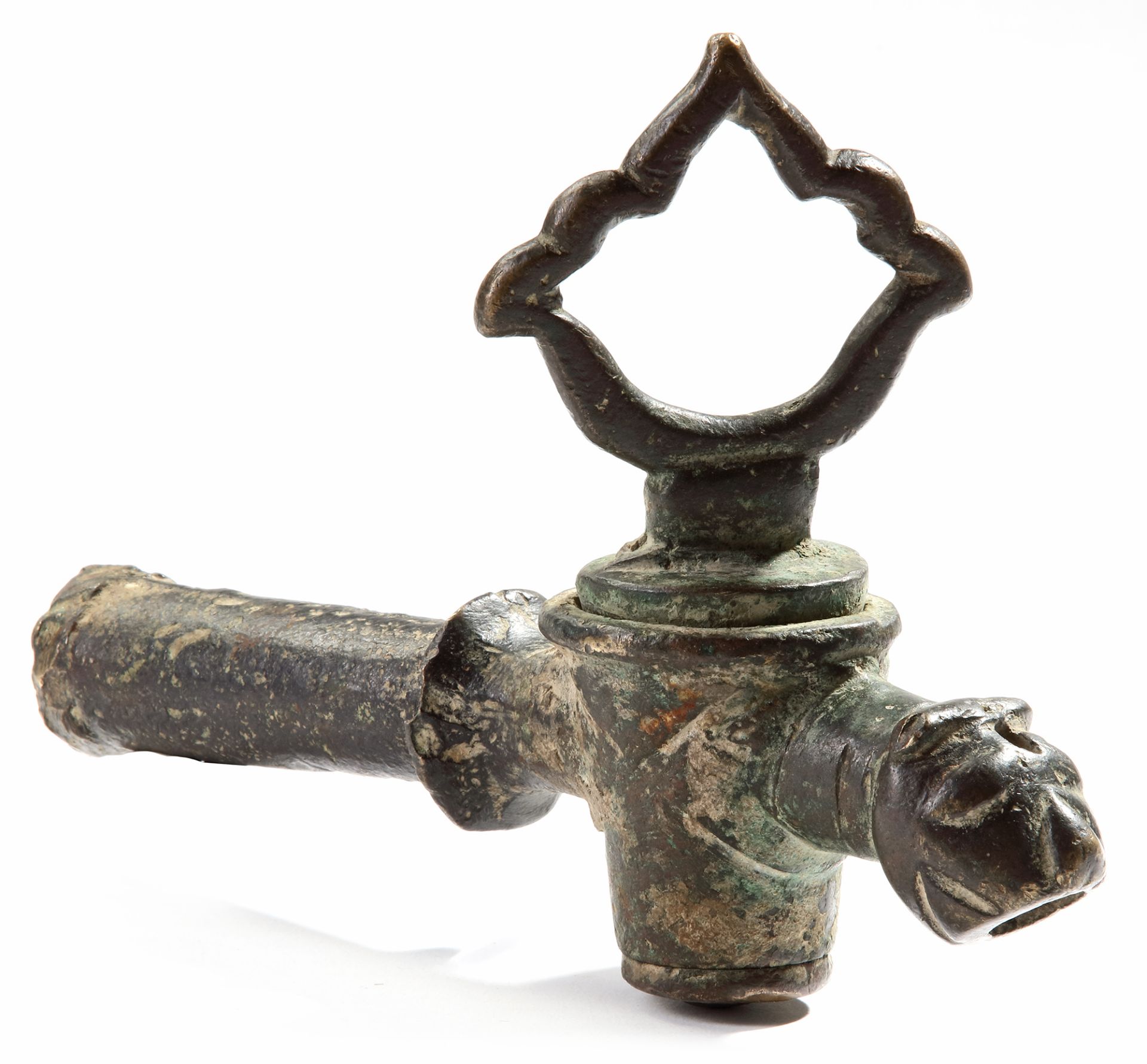 A CAST BRONZE WATER SPOUT, SPAIN, 11TH CENTURY - Bild 2 aus 3