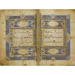 A LARGE OTTOMAN QURAN, TURKEY, DATED 1093 AH/1682 AD