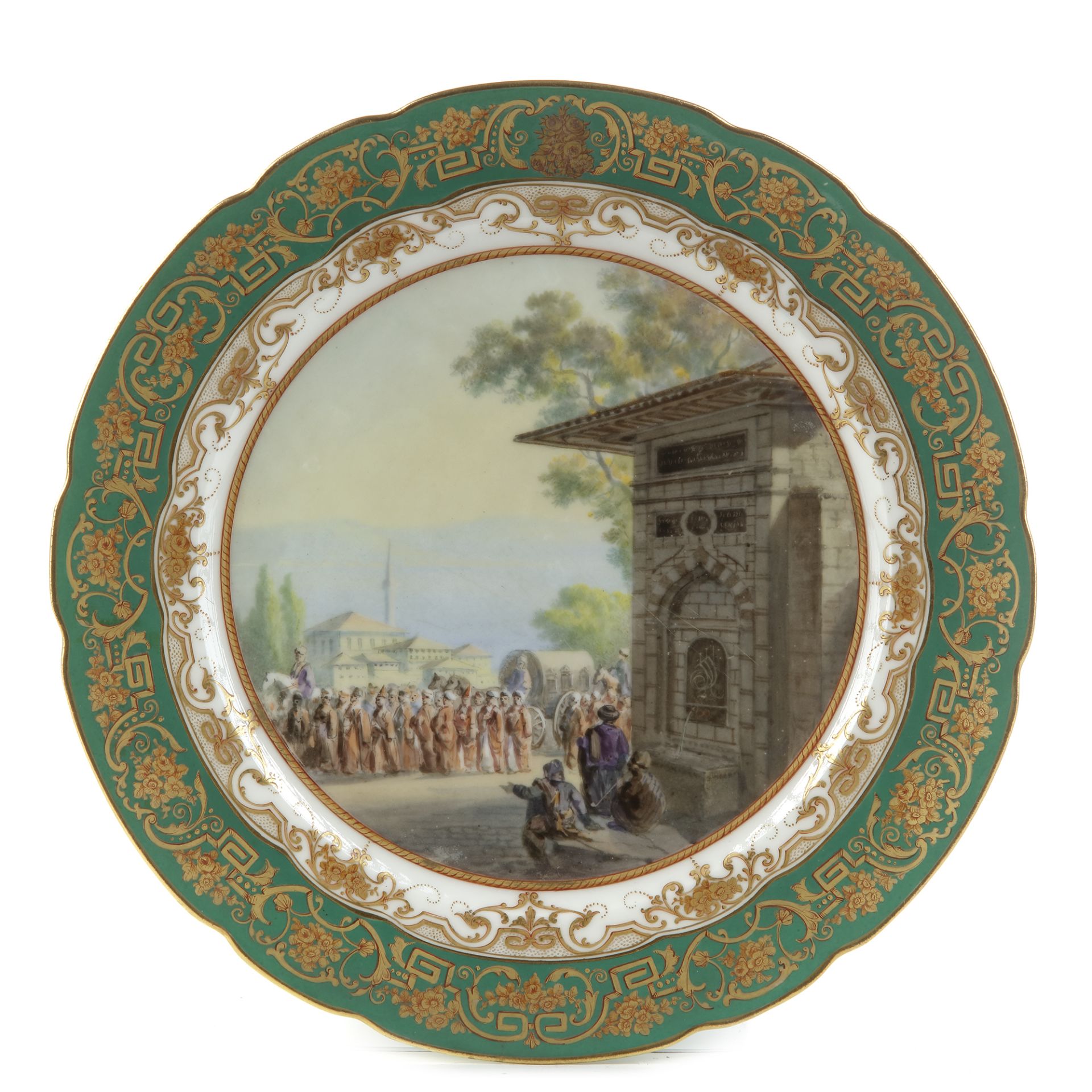 AN EXTRAORDINARY SET OF 40 PARIS PORCELAIN PLATES, PARIS, CIRCA 1850 - Bild 77 aus 81