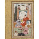 A PERSIAN MINIATURE BY MO’EN MOSAVVER SCHOOL, DATED MUHARRAM 1075 AH/1664 AD