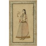 A PORTRAIT OF A MUGHAL LADY, INDIA, 19TH CENTURY