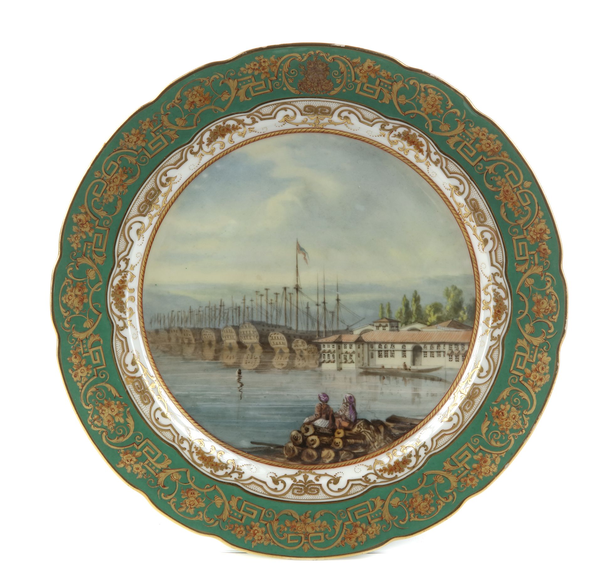 AN EXTRAORDINARY SET OF 40 PARIS PORCELAIN PLATES, PARIS, CIRCA 1850 - Bild 34 aus 81