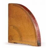 AN OTTOMAN WOODEN ASTROLABE QUADRANT, SIGNED OSMAN NURI, TURKEY, DATED 11 SAFAR 1281 AH /16 JULY 186