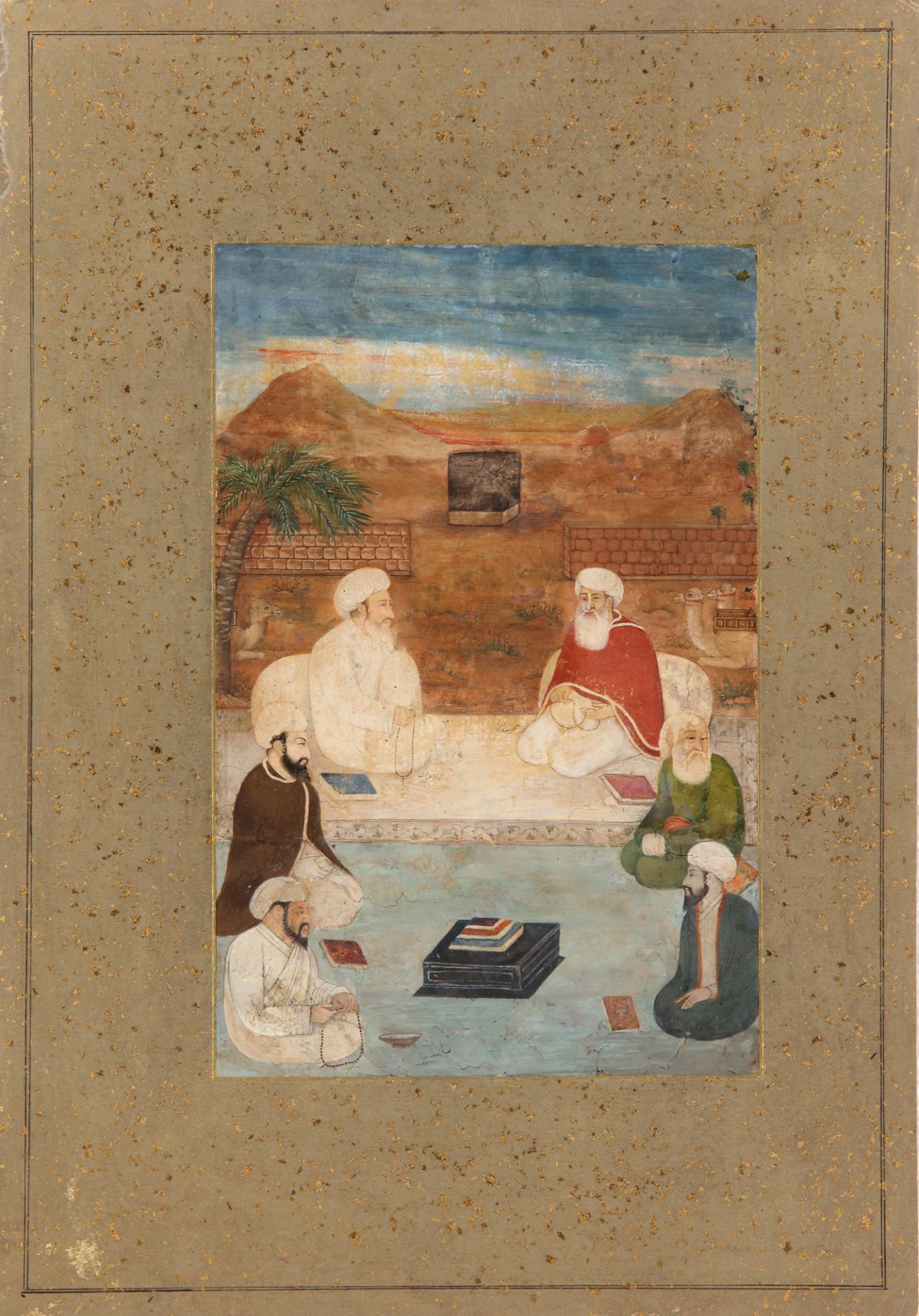 A MINIATURE DEPICTING CHISTI MU IN AL-DIN HASSAN SIJZI, INDIA, MUGHAL, 17TH CENTURY - Image 2 of 2