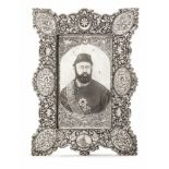 WORK ON STEEL, A PORTRAIT DEPICTING SULTAN ABDUL-AZIZ, OTTOMAN, TURKEY, 1865