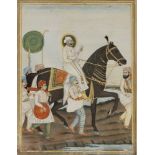 RAJA ON PARADE, NORTH INDIA, AWADH, 19TH CENTURY