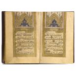 AN OTTOMAN PRAYER BOOK, SIGNED MUHAMMAD NURI STUDENT OF HUSAYN WAHBI, TURKEY, DATED 1244 AH/1828 AD