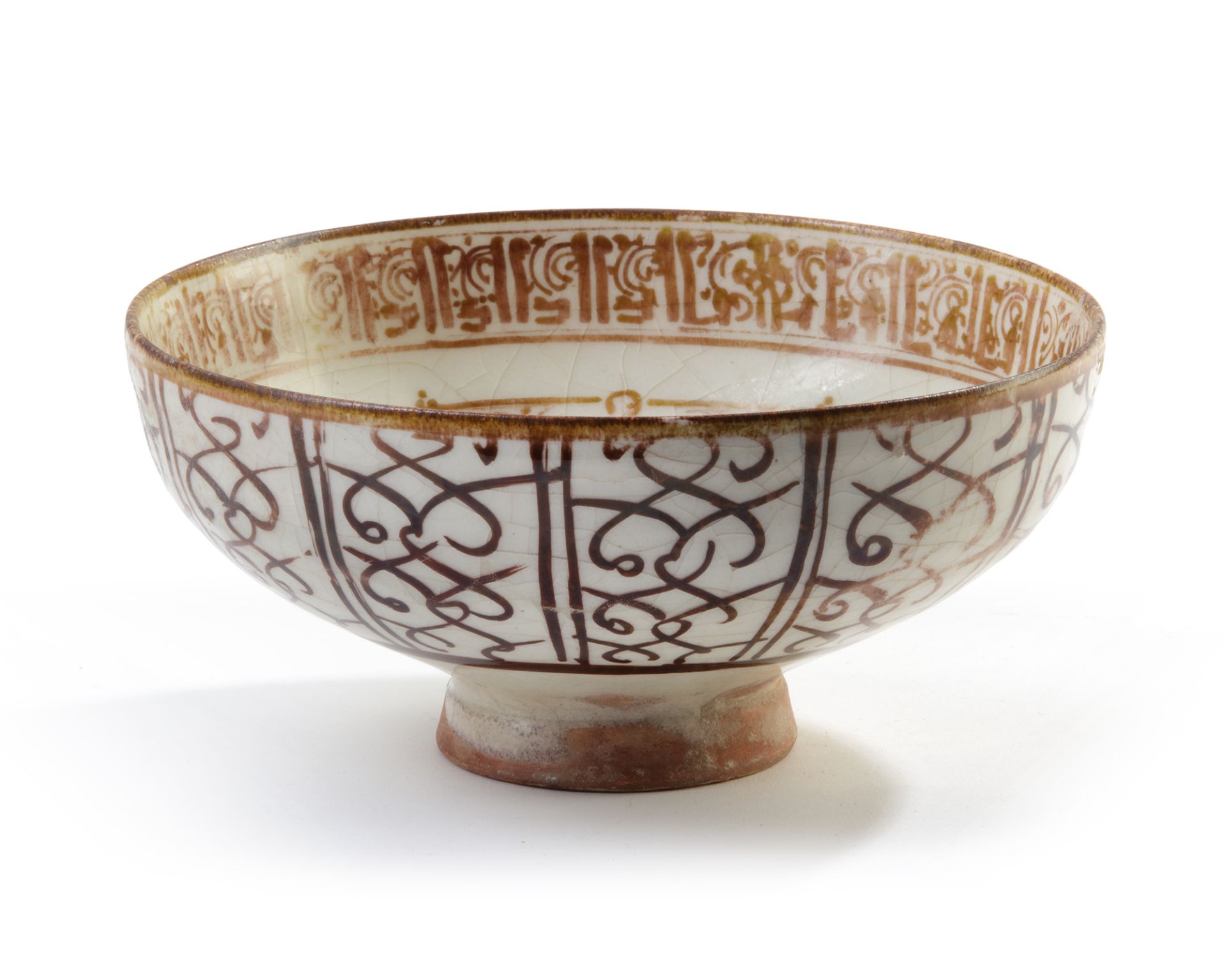 A KASHAN LUSTRE POTTERY BOWL, PERSIA, 12TH-13TH CENTURY - Bild 2 aus 6