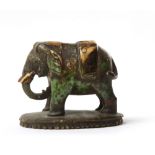 A MUGHAL IVORY 'ELEPHANT' CHESS PIECE, INDIA, 17TH-18TH CENTURY