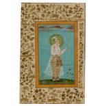 A MUGHAL MINIATURE DEPICTING AURANGZEB, INDIA, 19TH CENTURY