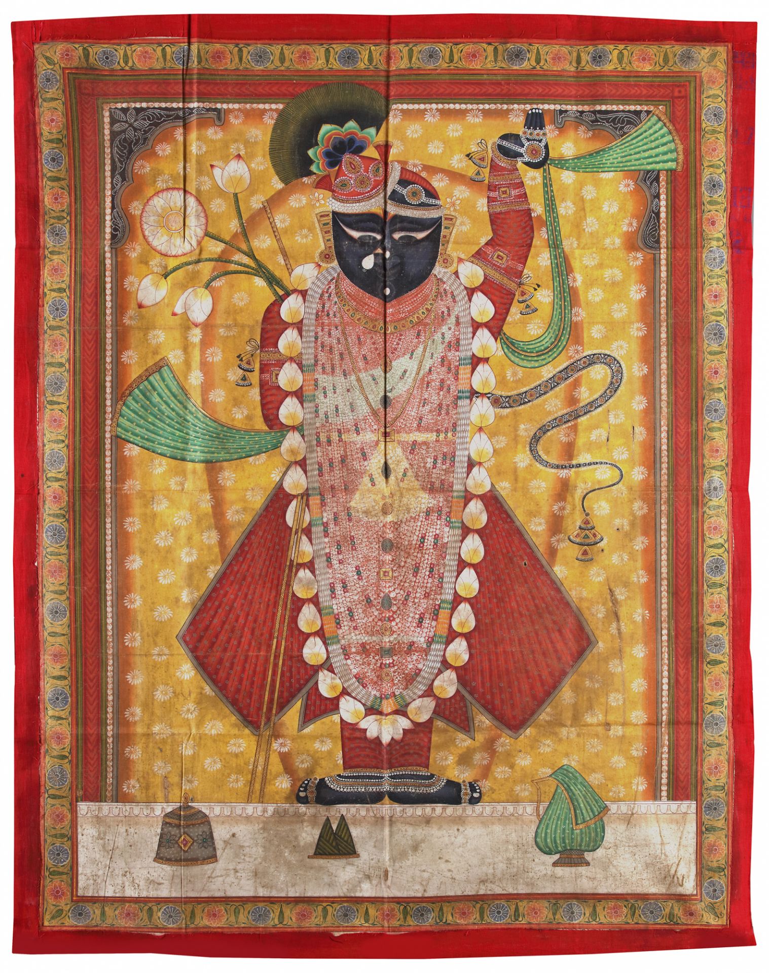 A PICCHVAI OF SHRI NATHJI, INDIA, NATHDWARA, LATE 19TH CENTURY