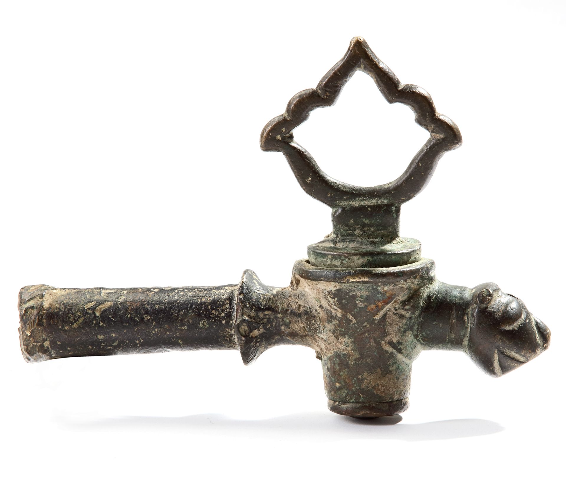 A CAST BRONZE WATER SPOUT, SPAIN, 11TH CENTURY