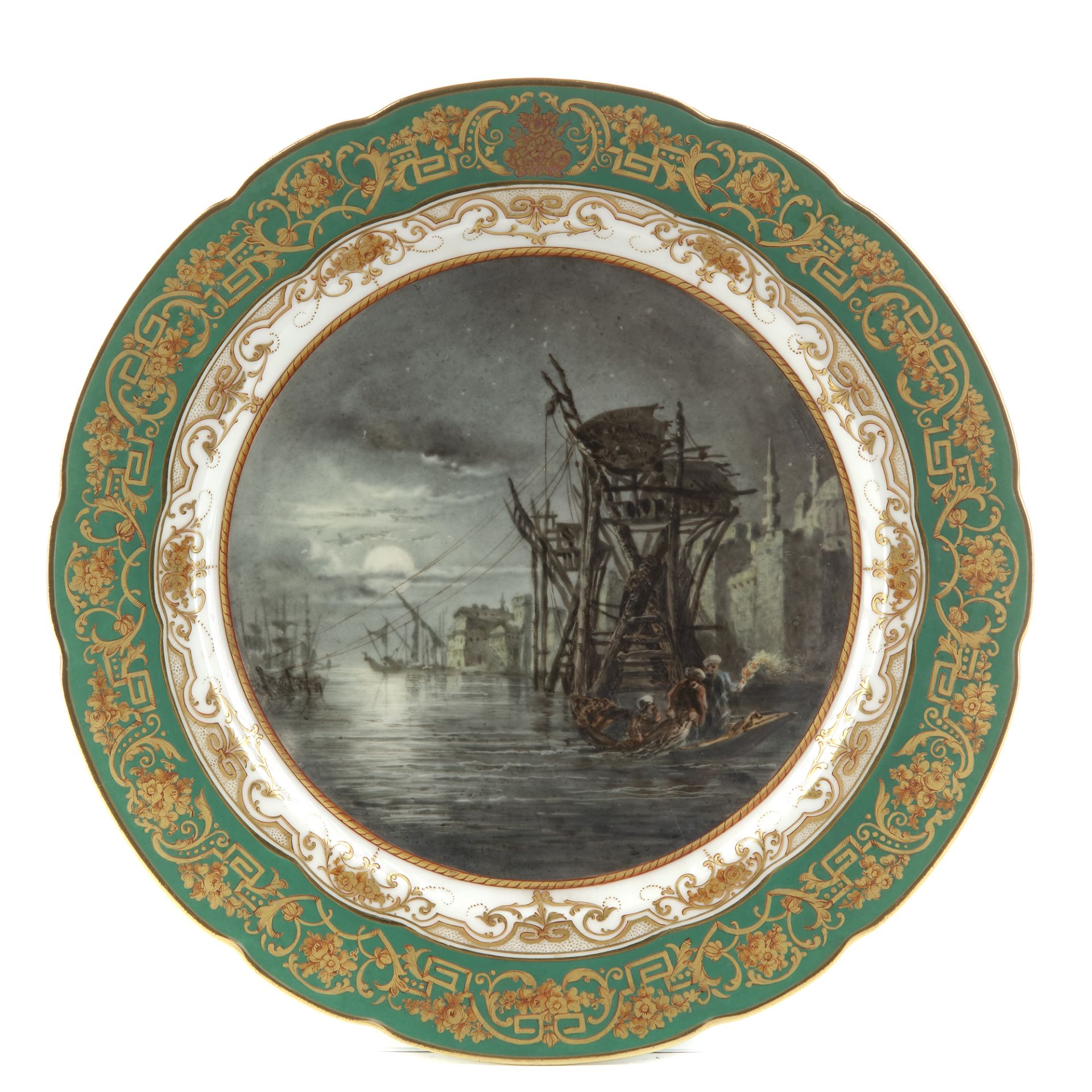 AN EXTRAORDINARY SET OF 40 PARIS PORCELAIN PLATES, PARIS, CIRCA 1850 - Bild 52 aus 81