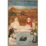 A MINIATURE DEPICTING CHISTI MU IN AL-DIN HASSAN SIJZI, INDIA, MUGHAL, 17TH CENTURY