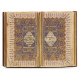 AN OTTOMAN ILLUMINATED QURAN, COPIED BY 'UMAR AL-ZUHDI, TURKEY, DATED 1264 AH/1847 AD