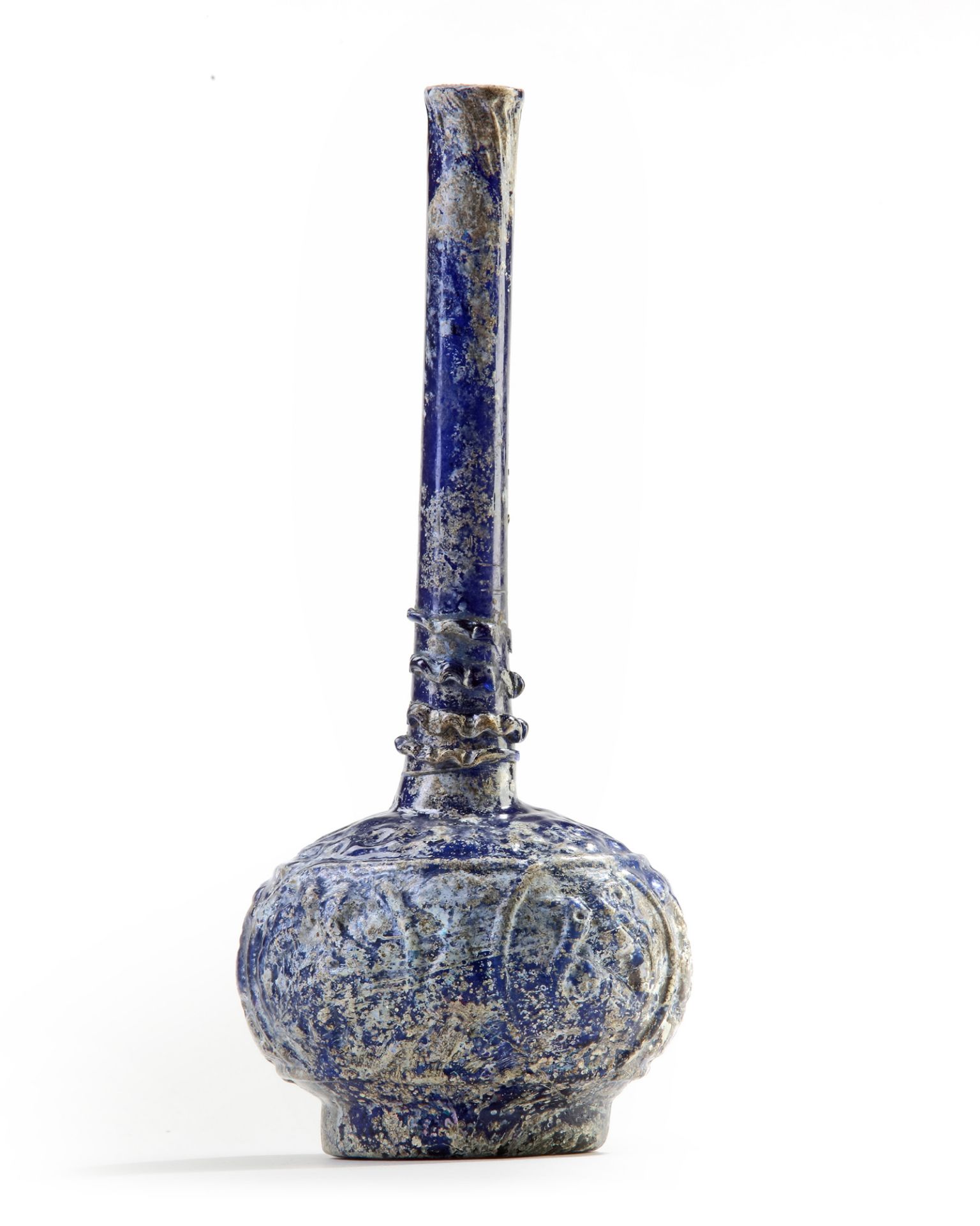 A BLUE GLASS SPRINKLER, PERSIA, 9TH-10TH CENTURY - Bild 5 aus 5