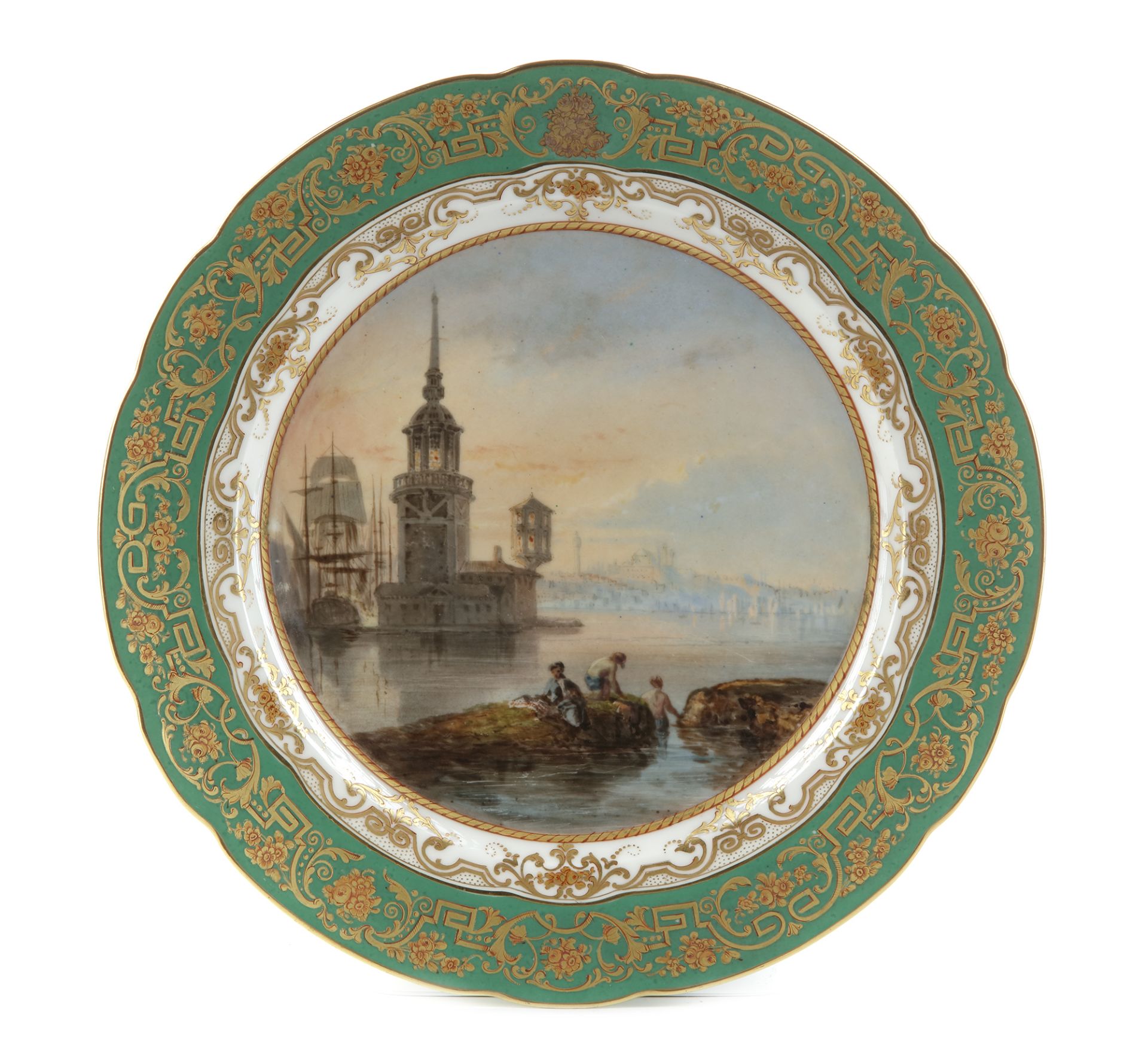 AN EXTRAORDINARY SET OF 40 PARIS PORCELAIN PLATES, PARIS, CIRCA 1850 - Bild 29 aus 81