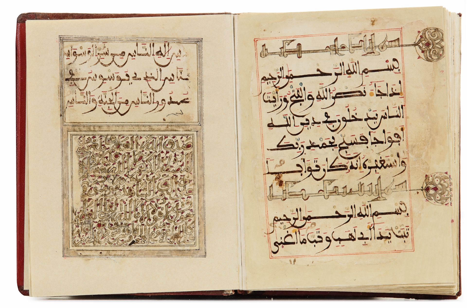 TWO MAGHRIBI QURAN SECTIONS, NORTH AFRICA OR ANDALUSIA, DATED 802 AH/1400 AD - Bild 2 aus 7