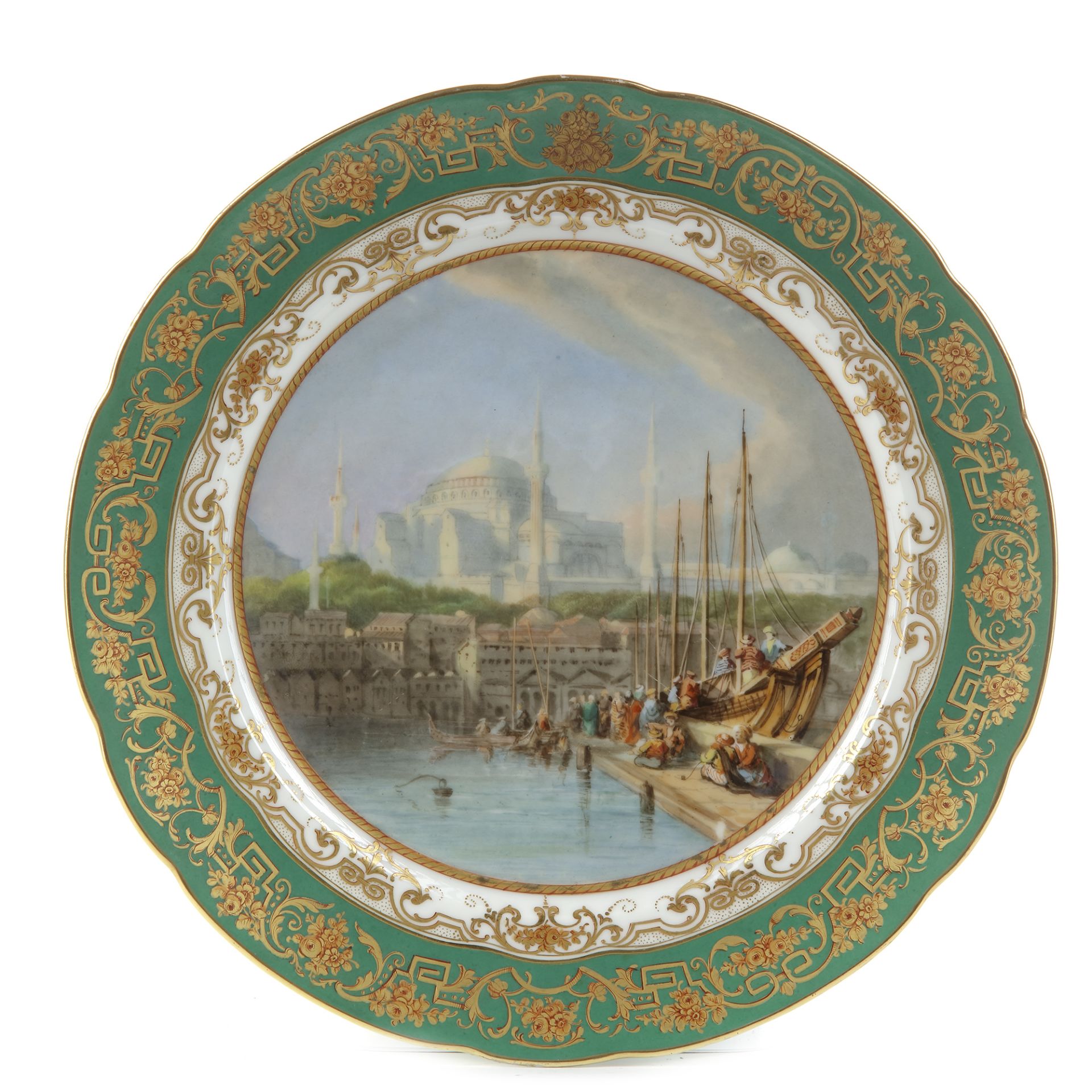 AN EXTRAORDINARY SET OF 40 PARIS PORCELAIN PLATES, PARIS, CIRCA 1850 - Bild 78 aus 81