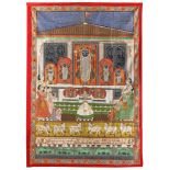 A PICCHVAI OF ANNAKUTA (FESTIVAL OF FIFTY-SIX OFFERINGS), NORTH INDIA, 19TH CENTURY