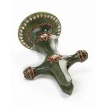 A MUGHAL GEM-SET JADE TALWAR HILT, INDIA, 19TH CENTURY