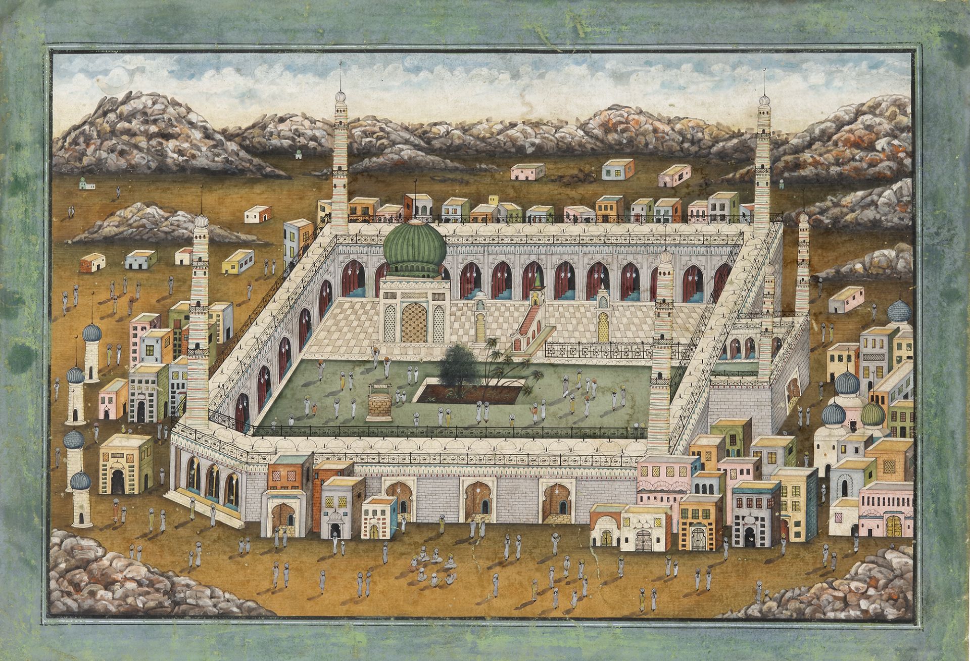 A LARGE VIEW OF MEDINA, INDIA, LATE 19TH CENTURY - Bild 2 aus 2