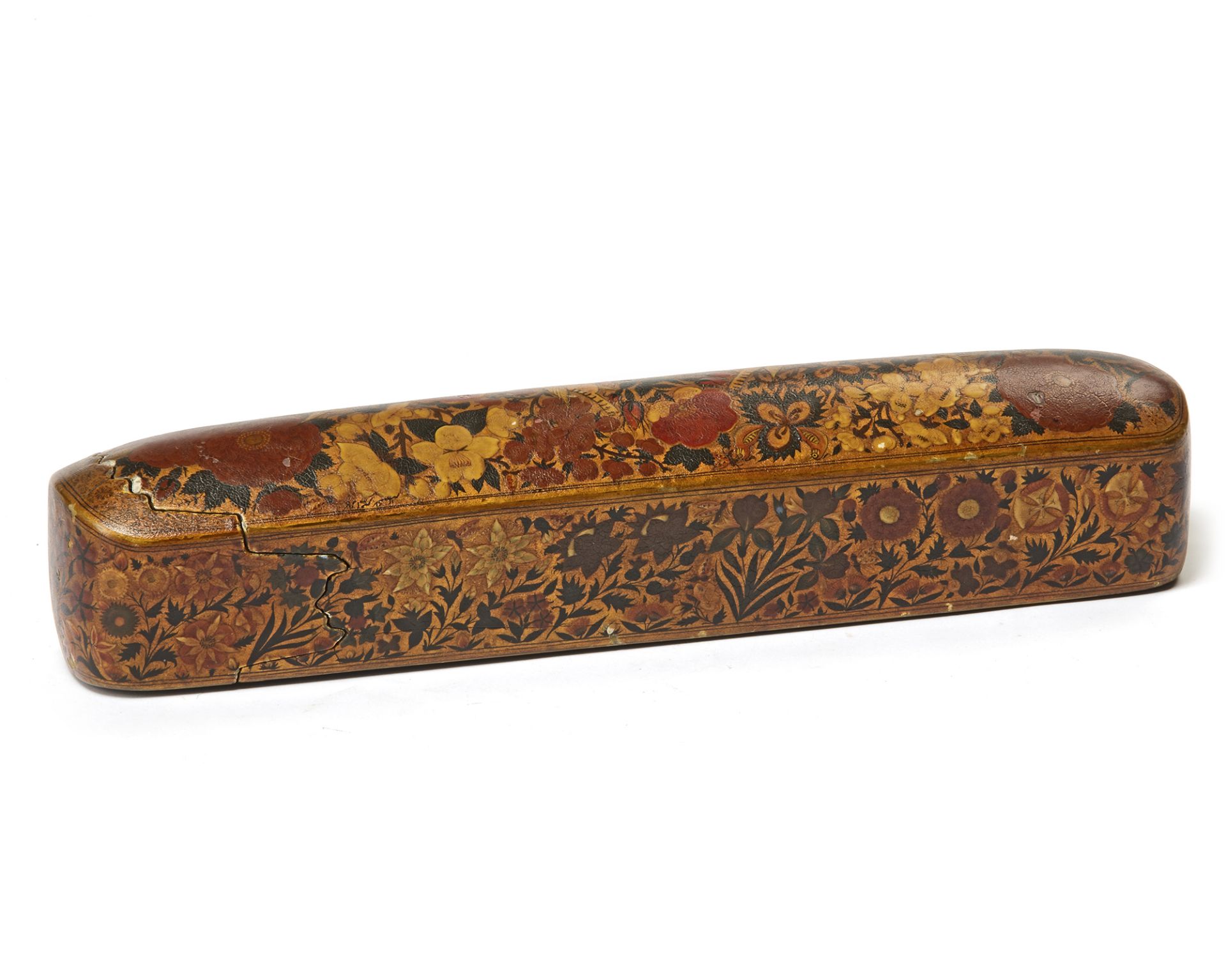 A MUGHAL PAPIER-MACHÉ PEN CASE (QALAMDAN), INDIA, 17TH-18TH CENTURY - Bild 2 aus 8