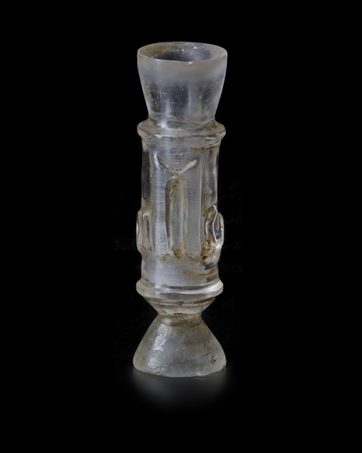 A FRAMENTARY FATIMID ROCK CRYSTAL MOLAR FLASK, EGYPT, 10TH CENTURY - Bild 7 aus 14