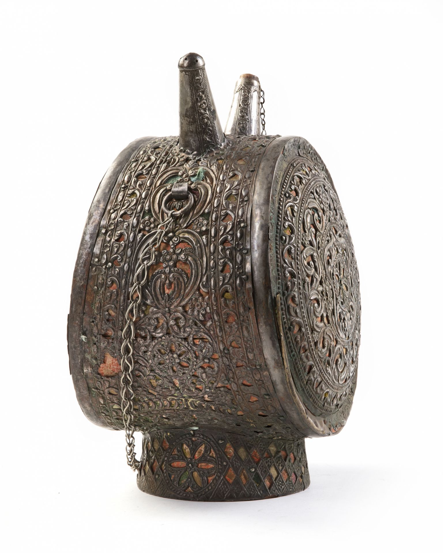 AN OTTOMAN SILVER FLASK (MATARA), 17TH-18 CENTURY - Image 9 of 10