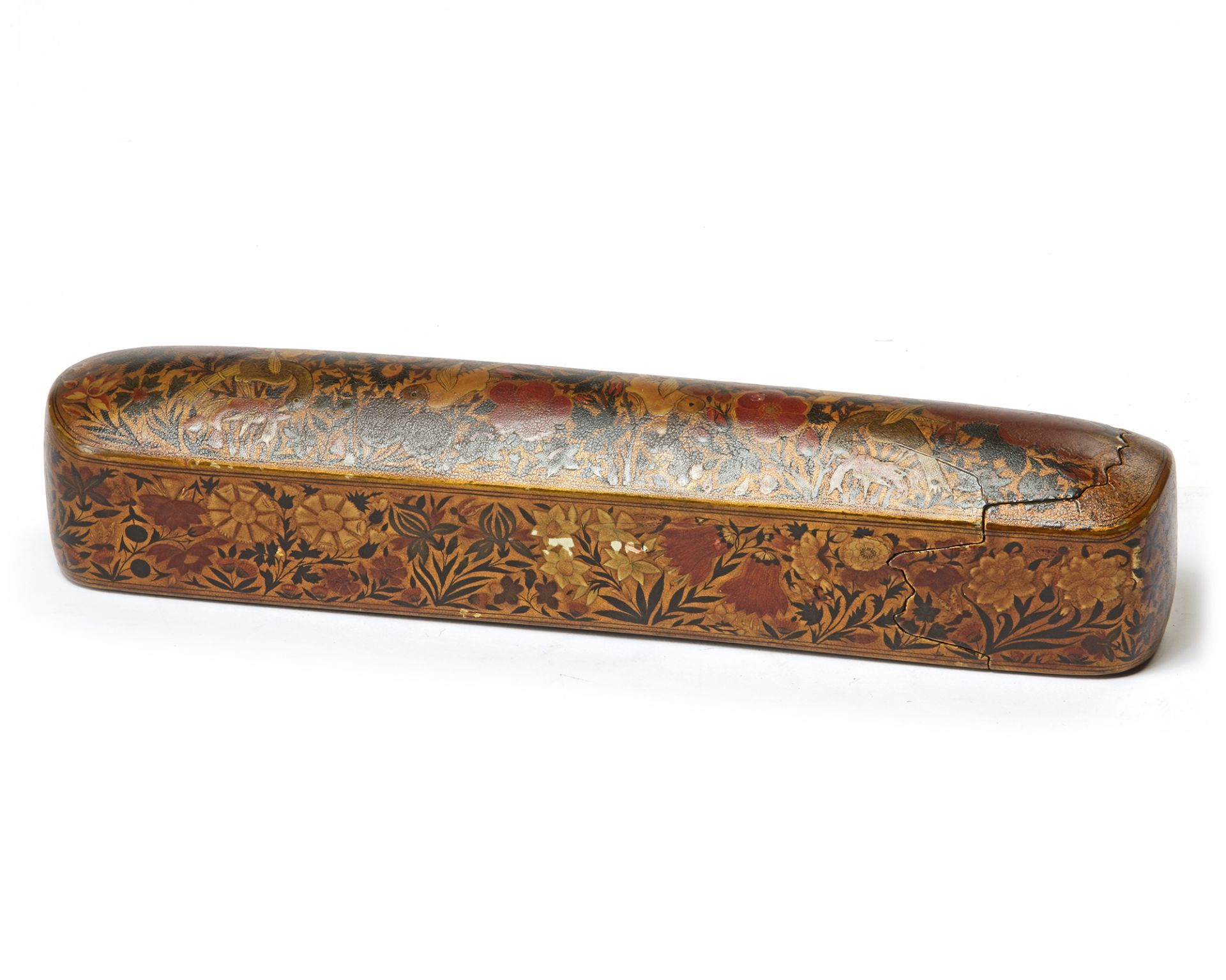 A MUGHAL PAPIER-MACHÉ PEN CASE (QALAMDAN), INDIA, 17TH-18TH CENTURY - Bild 3 aus 8