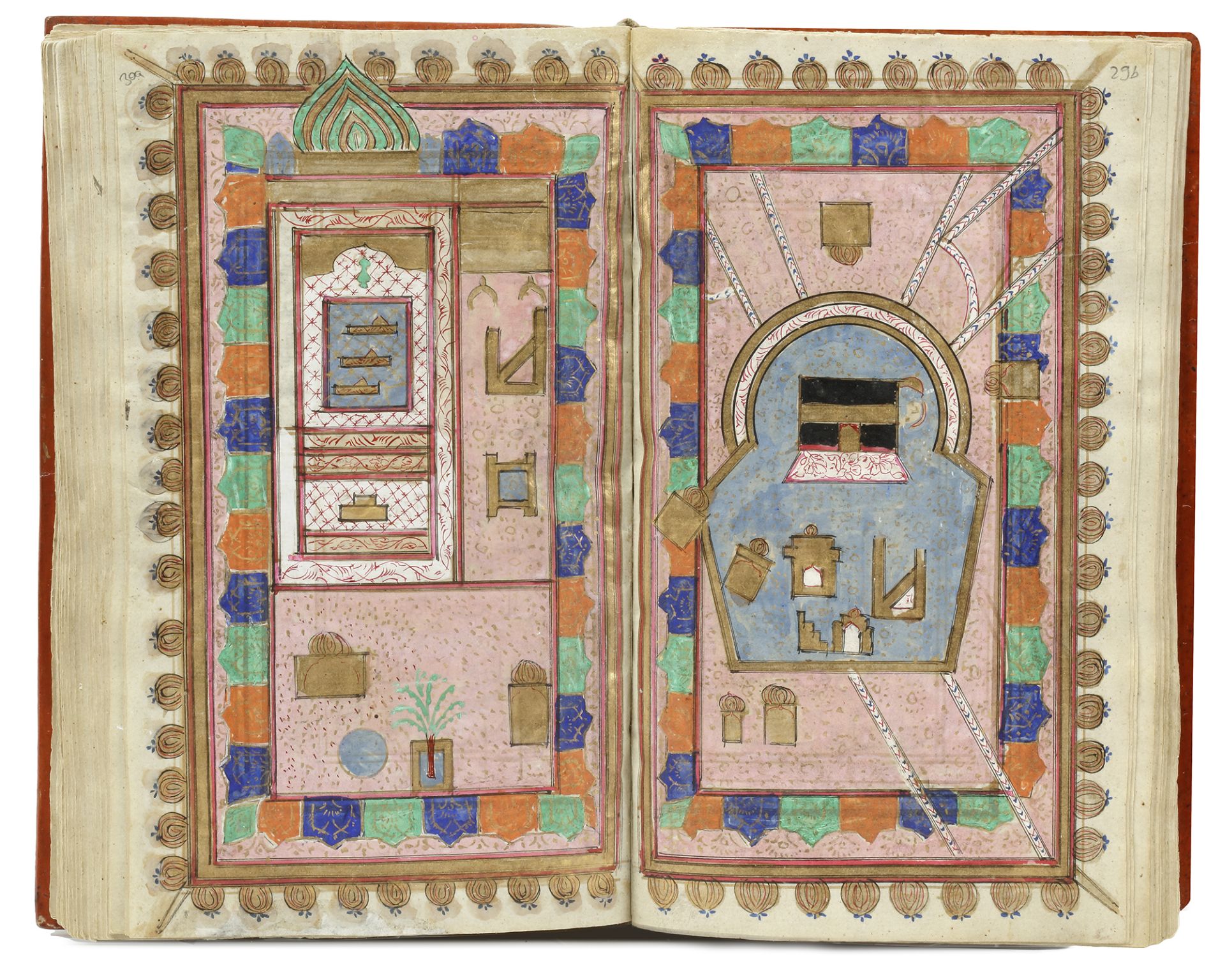 AL-JAZULI, DALA'IL AL-KHAYRAT WA SHAWARIQ AL-ANWAR, INCLUDING OTHER PRAYERS, WITH TWO DIAGRAMS OF TH