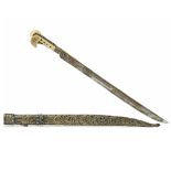 AN OTTOMAN IVORY-HILTED STEEL SWORD (YATAGHAN),TURKEY, LATE 18TH CENTURY