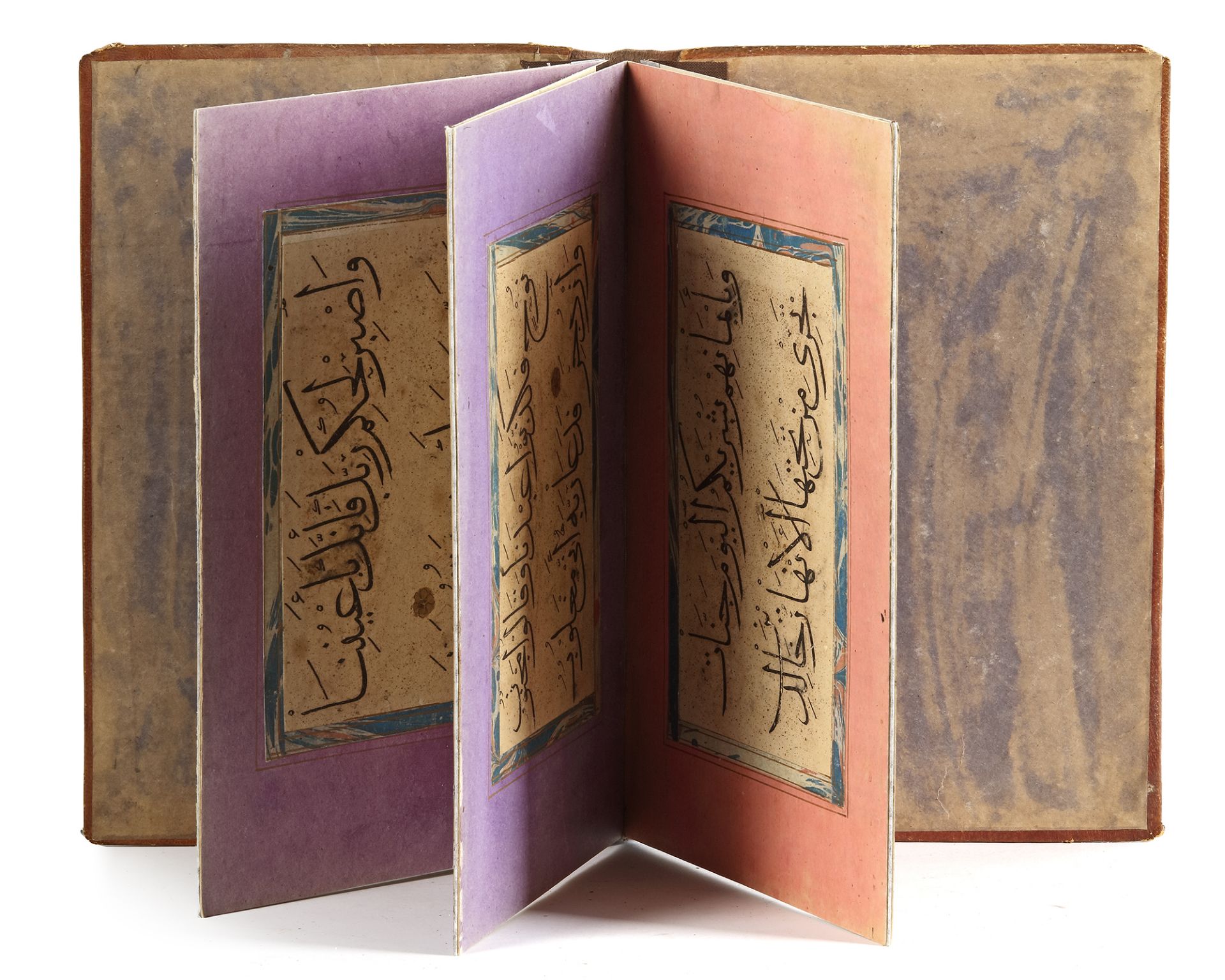 A CALLIGRAPHIC ALBUM, WITH LATER ATTRIBUTION TO AHMAD QARAHISARI, TIMURID IRAN, 15TH CENTURY