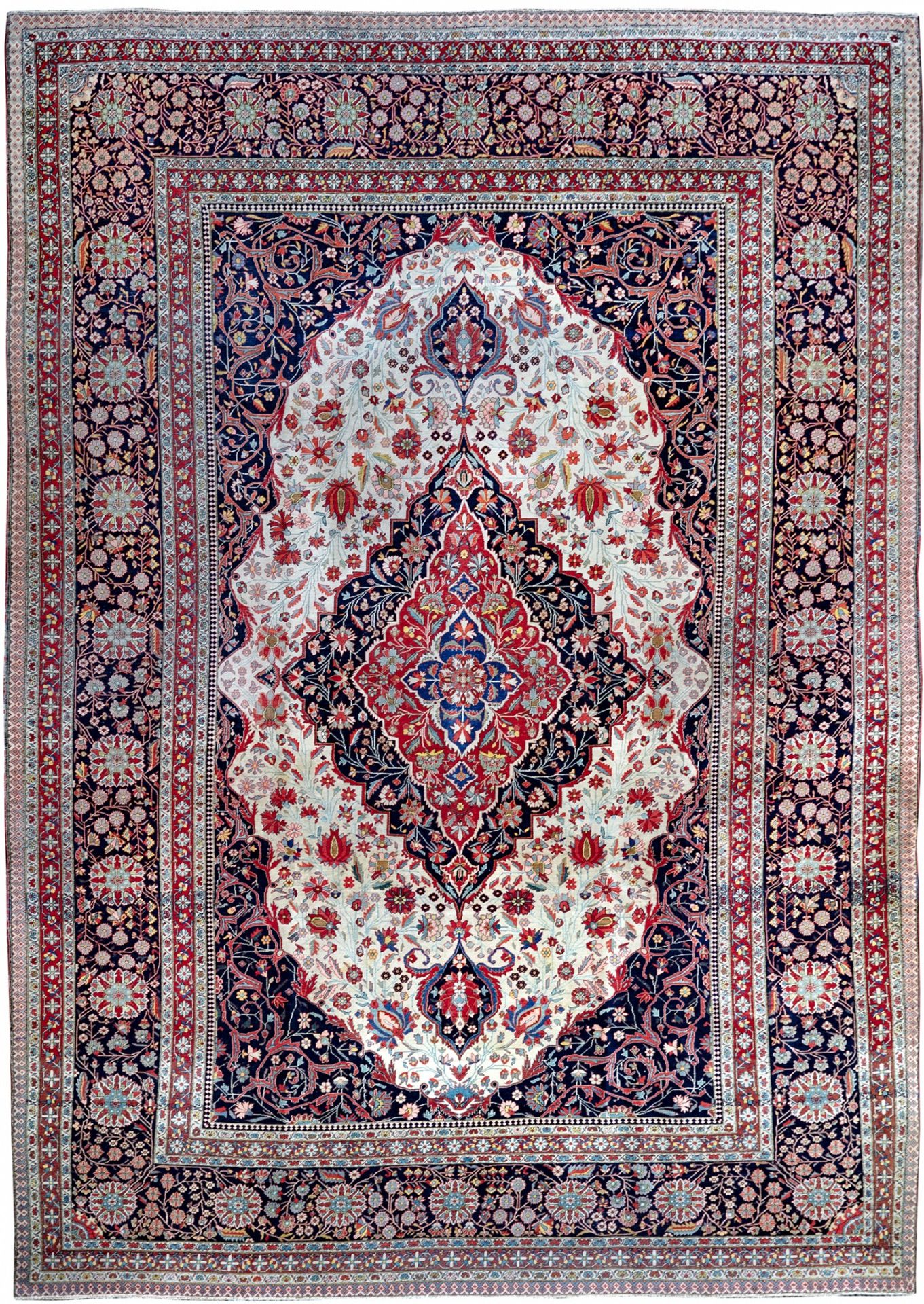 KASHAN MOHTESM CARPET, 19TH CENTURY