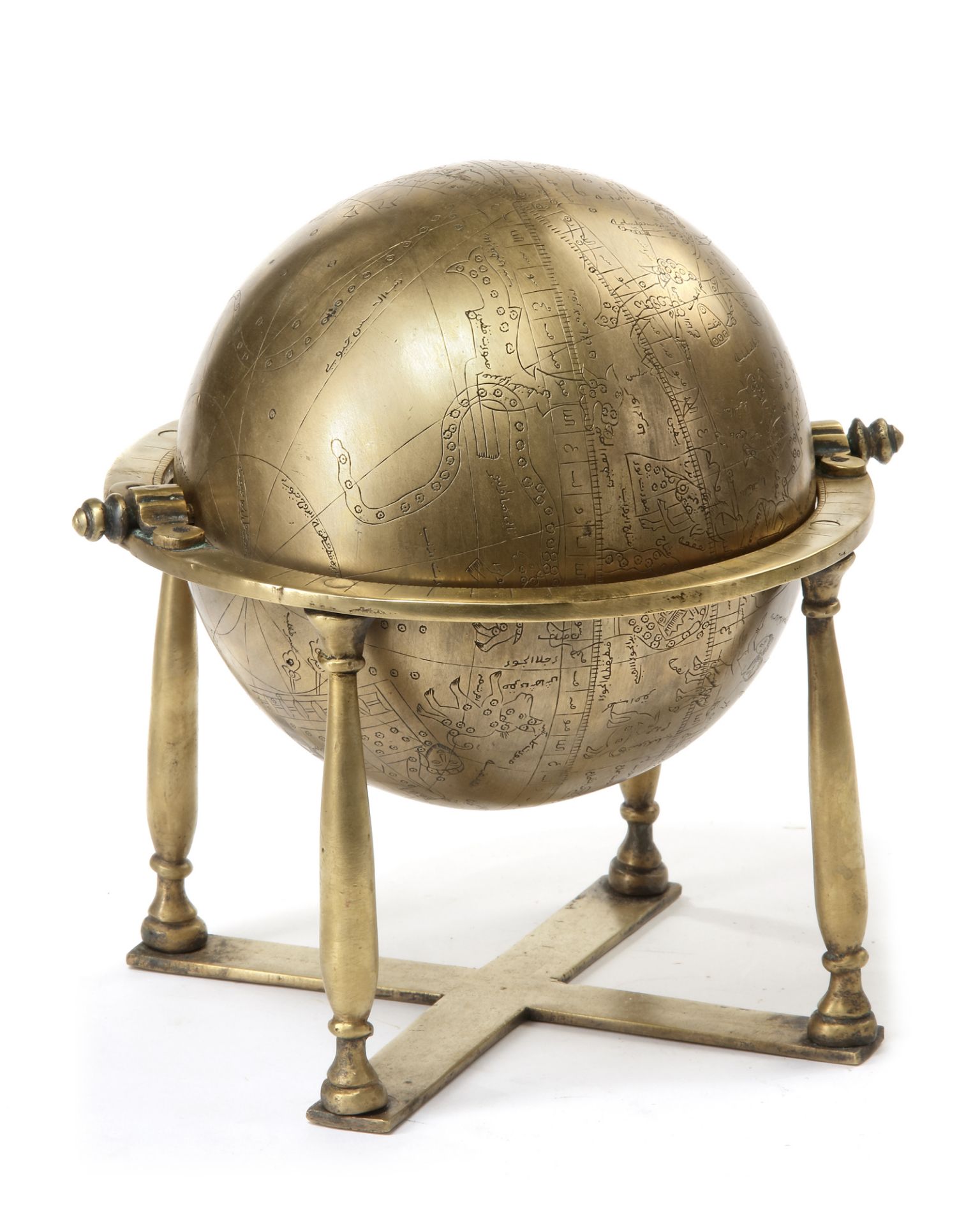 A CELESTIAL GLOBE, MUGHAL INDIA, DATED 1074 AH/1663 AD - Image 2 of 10