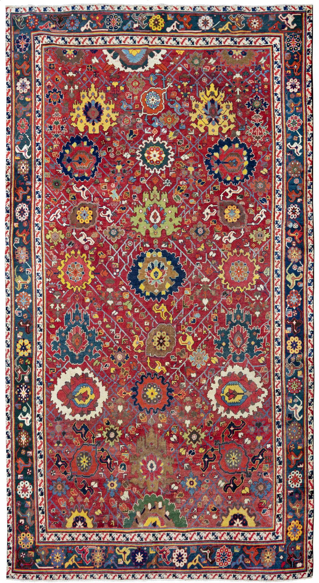 A VERY RARE AZERBAIJAN CARPET WITH AFSHAN DESIGNFIRST HALF OF 18 CENTURY - Bild 2 aus 2