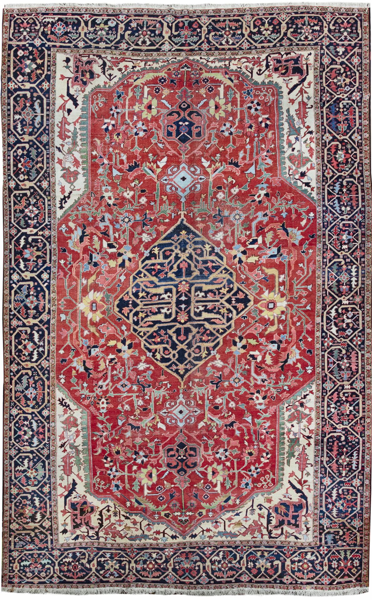 A LARGE HERIZ SERAPI CARPET, LATE 19TH CENTURY