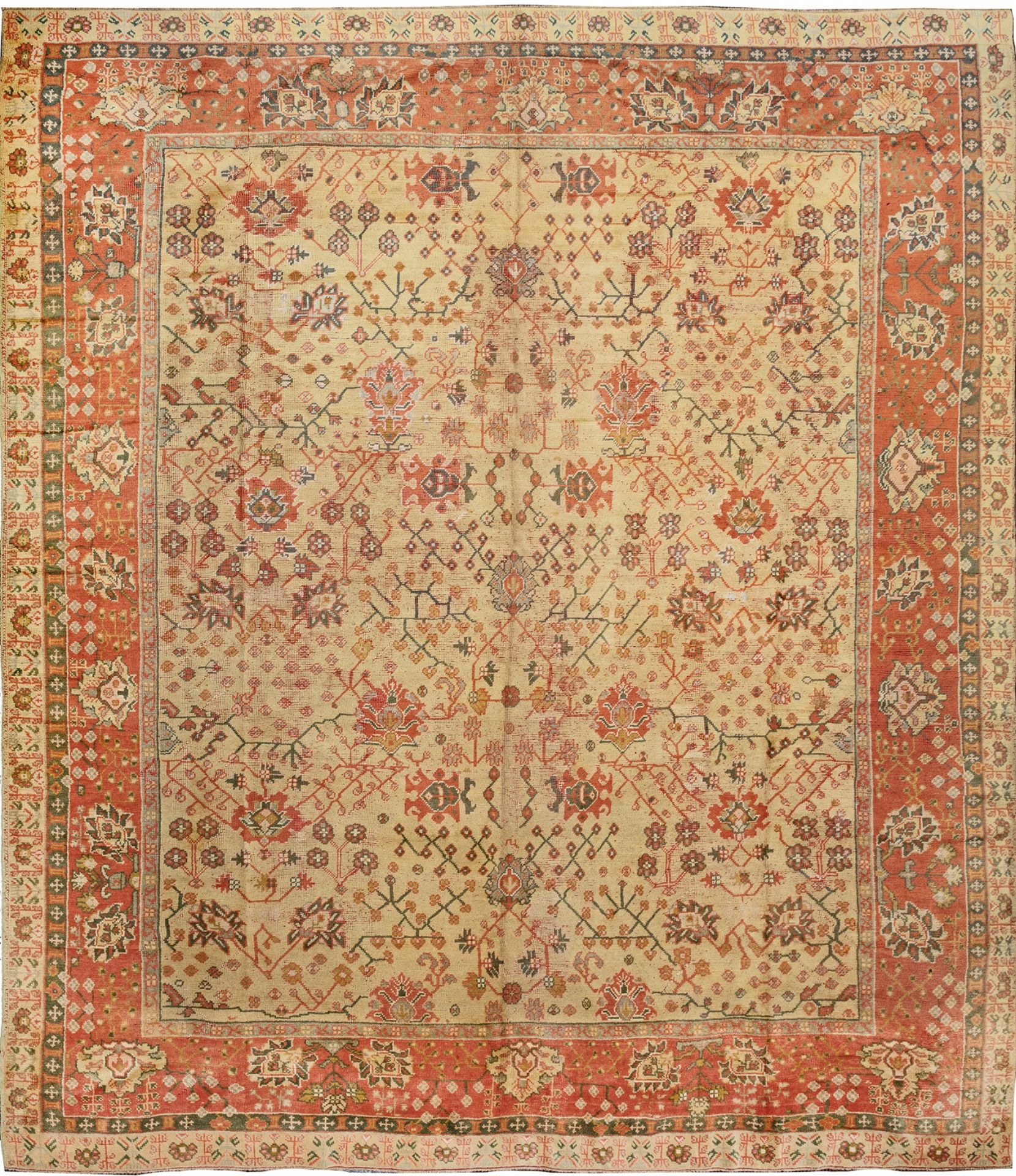 AN ANATOLIAN USAK CARPET, LATE 19TH CENTURY