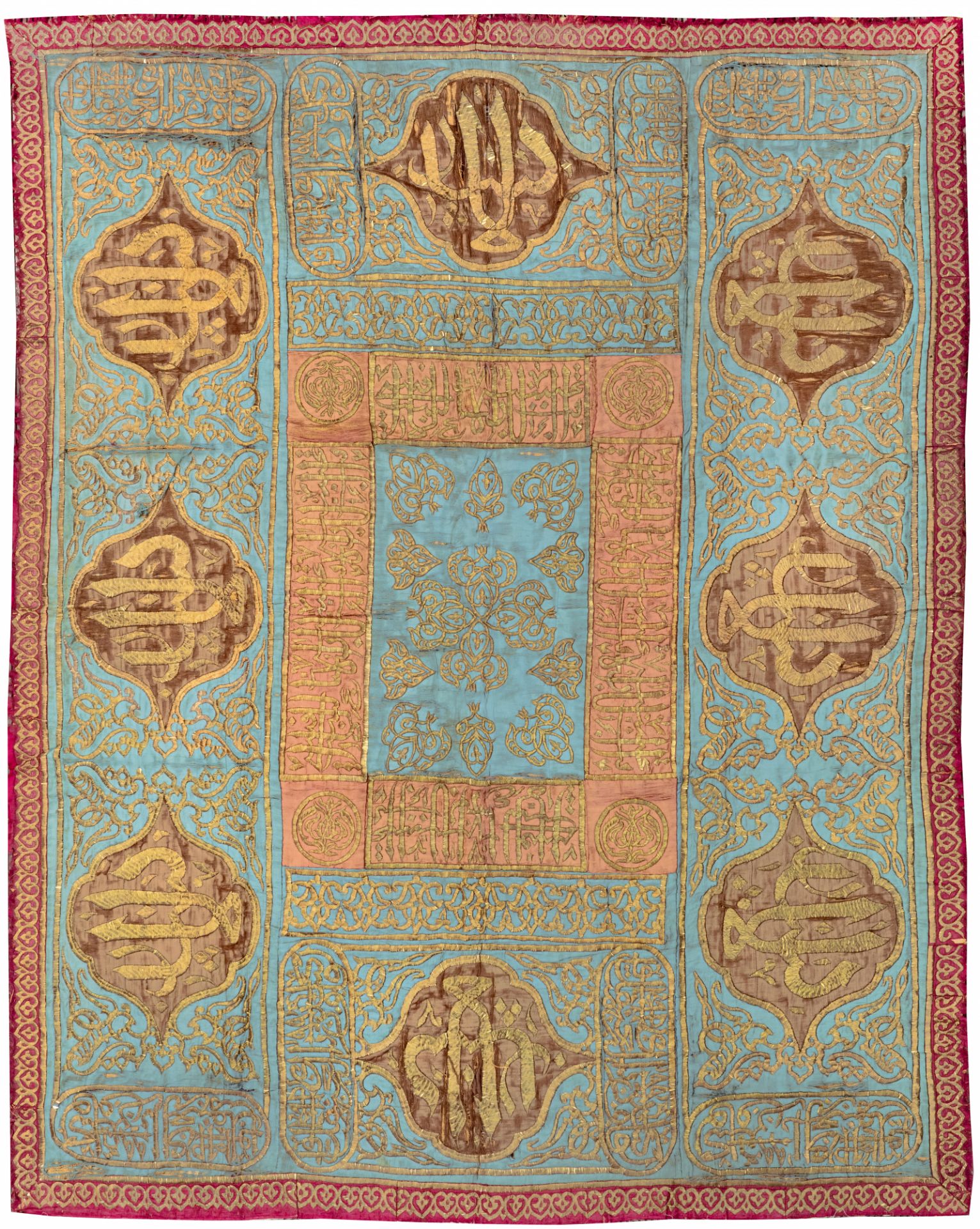 AN OTTOMAN EMBROIDERED HANGING PANEL, LATE 18TH CENTURY - Image 2 of 2