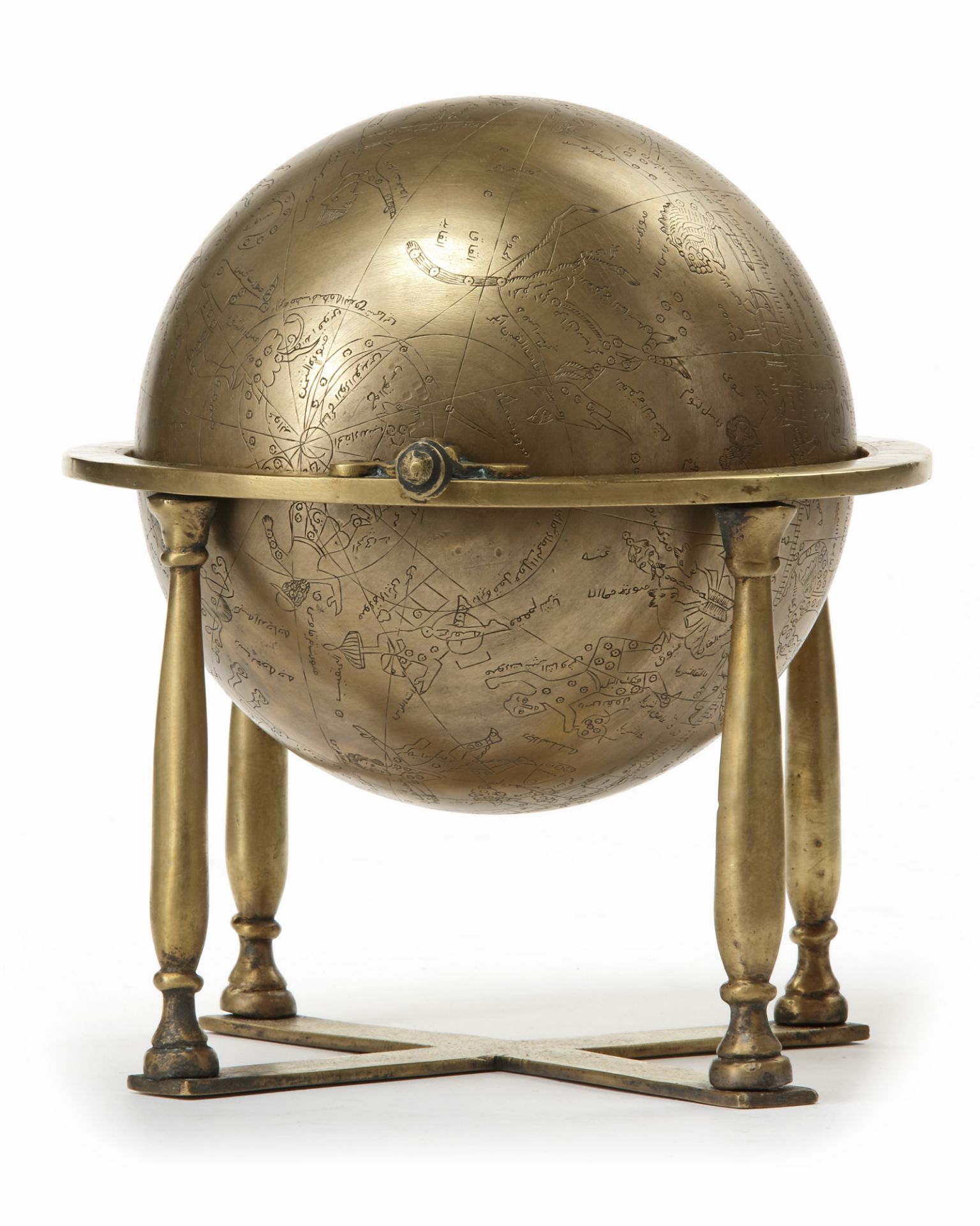 A CELESTIAL GLOBE, MUGHAL INDIA, DATED 1074 AH/1663 AD - Image 4 of 10