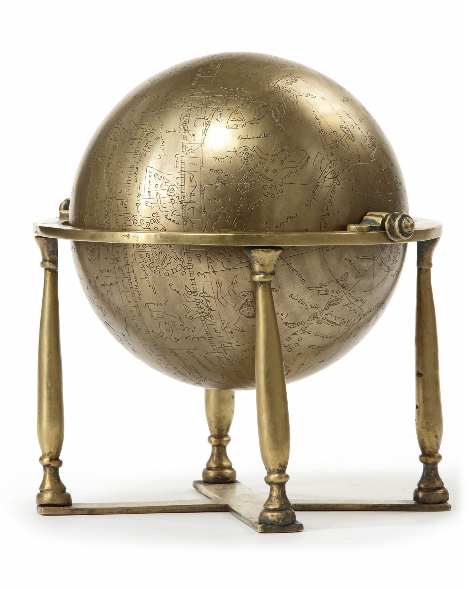 A CELESTIAL GLOBE, MUGHAL INDIA, DATED 1074 AH/1663 AD - Image 7 of 10