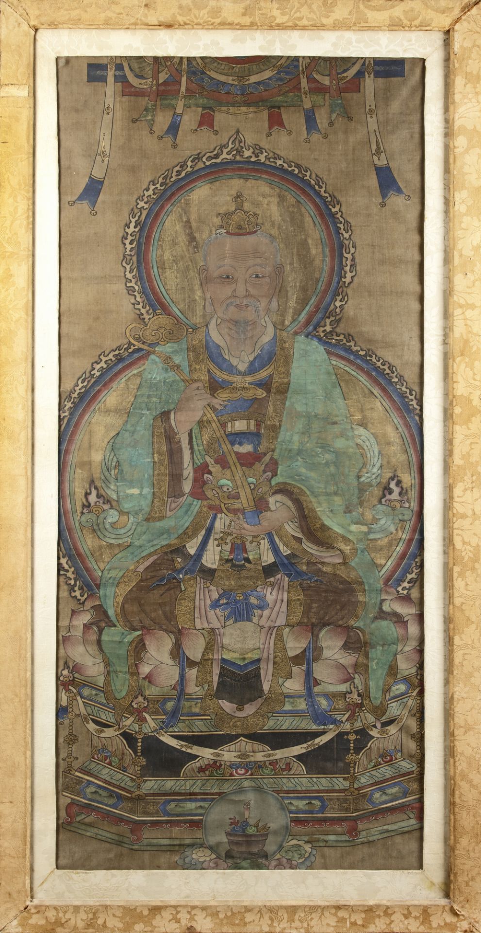 A CHINESE PAINTING OF A TAOIST FIGURE, LATE MING DYNASTY (17TH CENTURY), EARLY QING