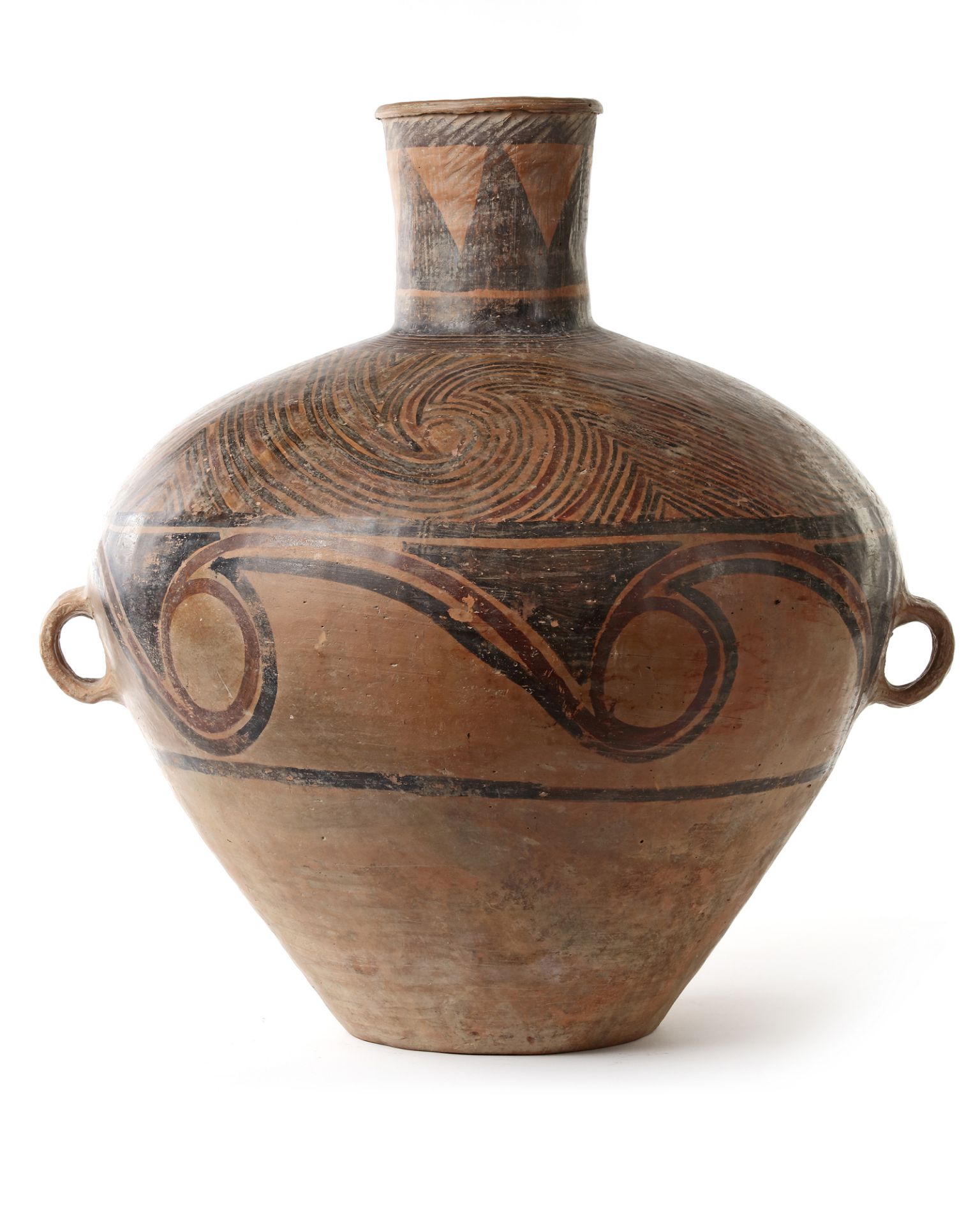 A CHINESE NEOLITHIC PAINTED POTTERY JAR, MAJIAYAO CULTURE, MID TO LATE 3RD MILLENIUM BC