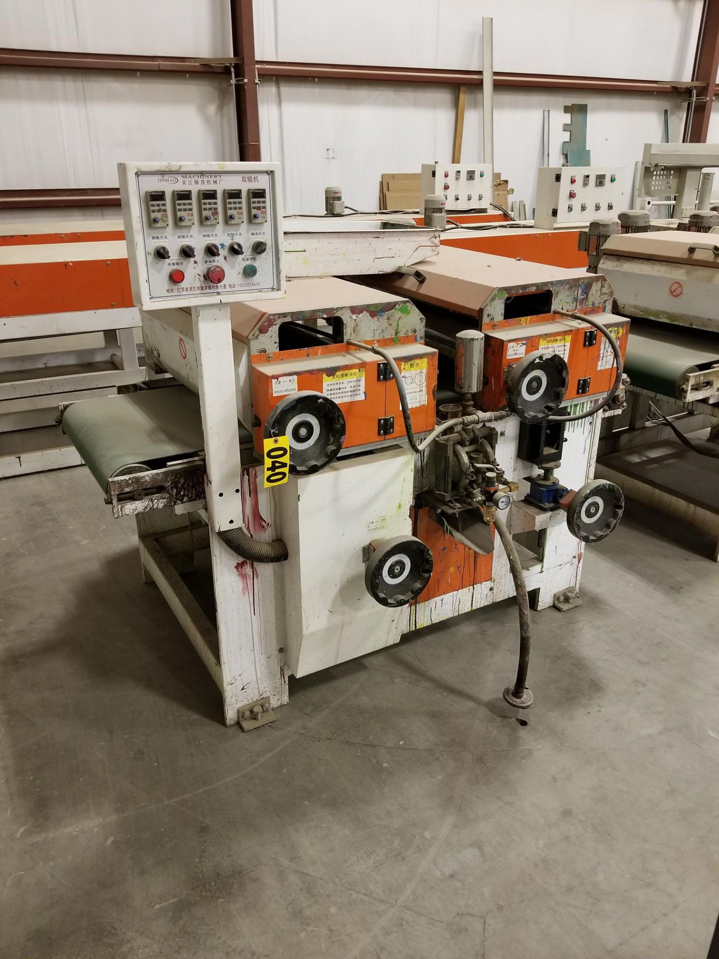 Jinmao Roll Coat line - 2 twin head coaters,