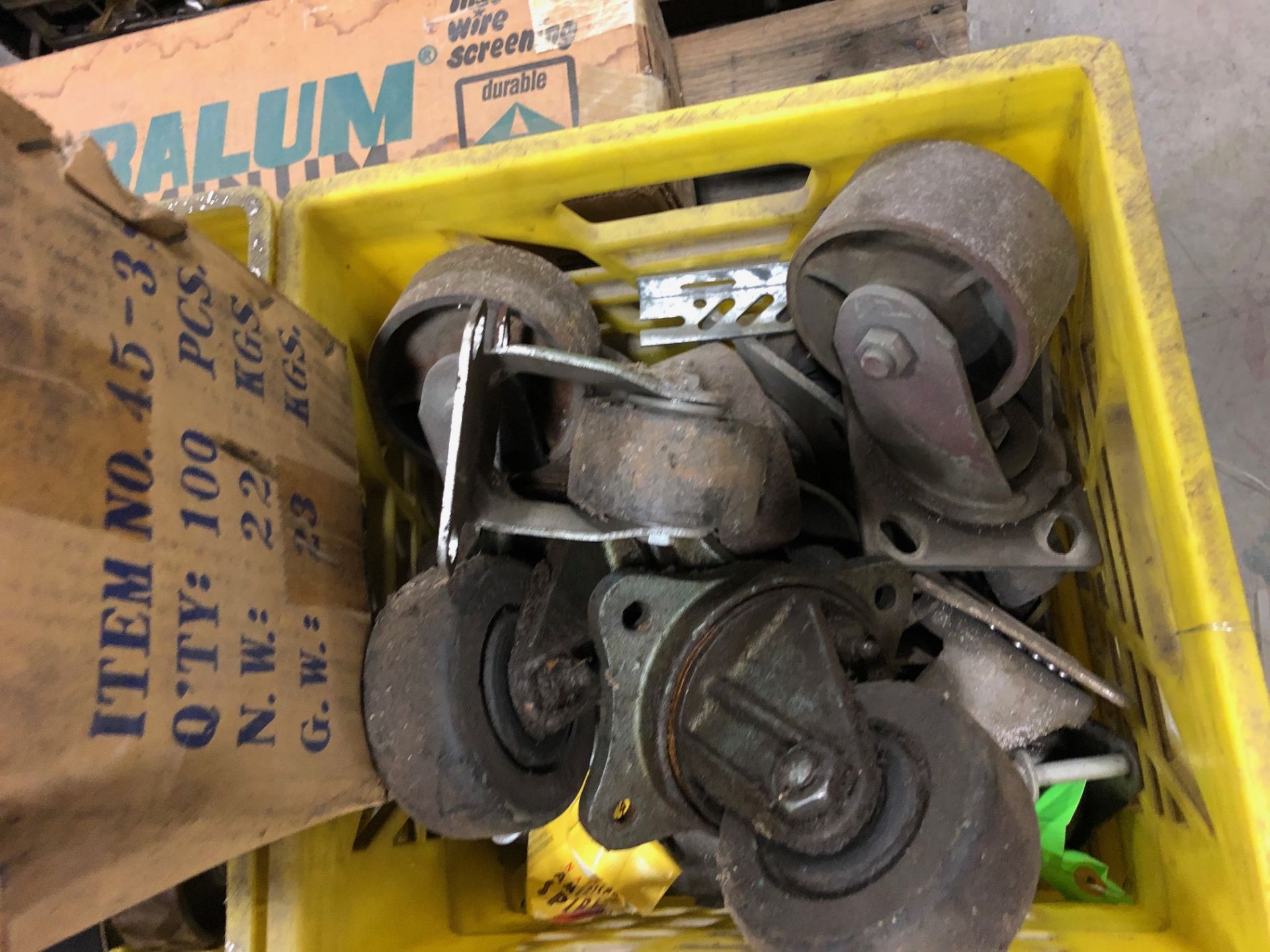 Pallet lot of Casters & barrel pumps - Image 3 of 6