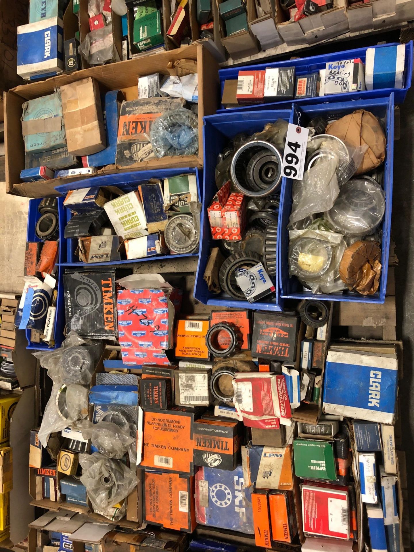 Pallet lot of Timken, SKF bearings & etc