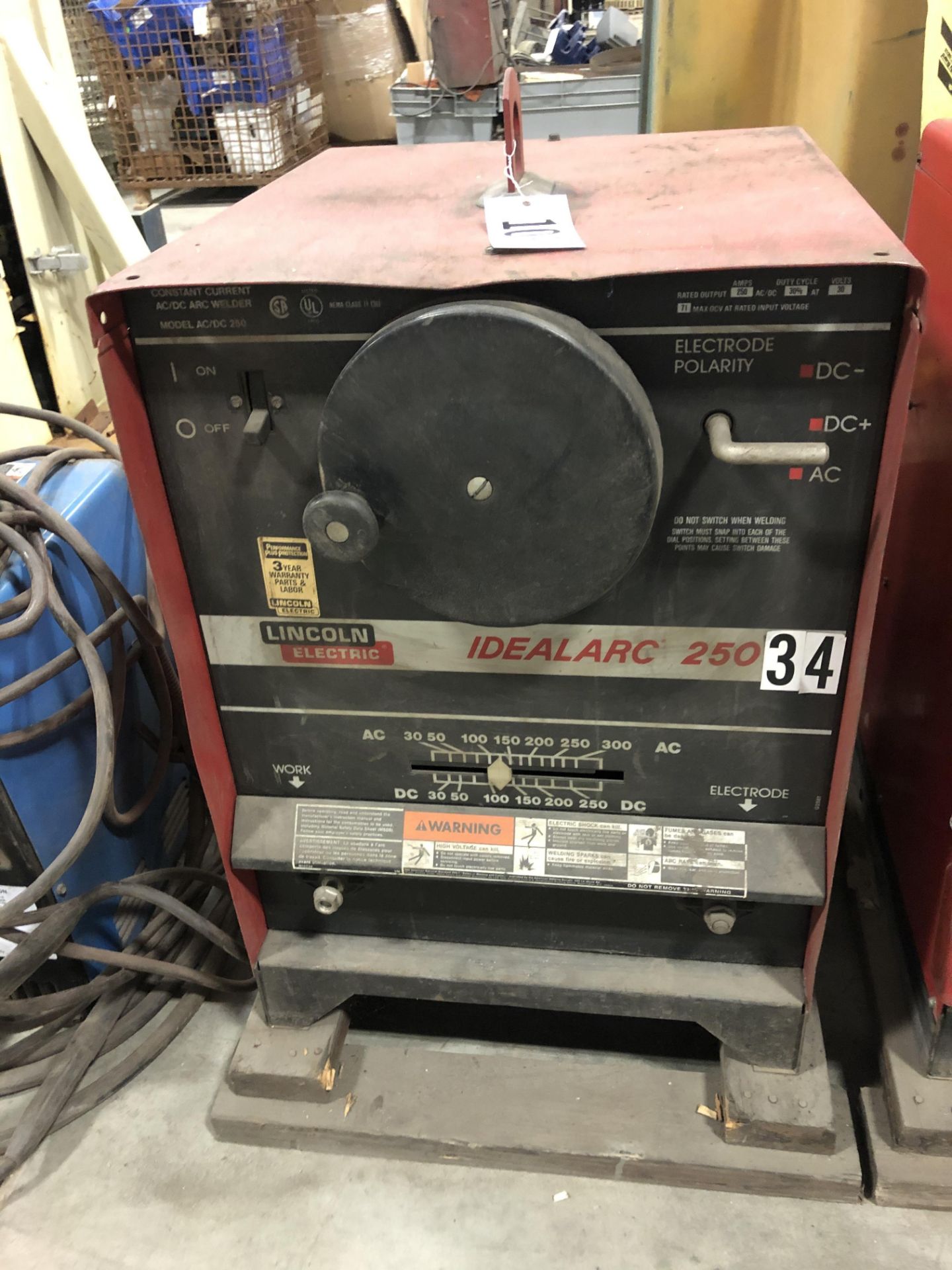 Lincoln Idealarc 250 250 amp welder, single Phase