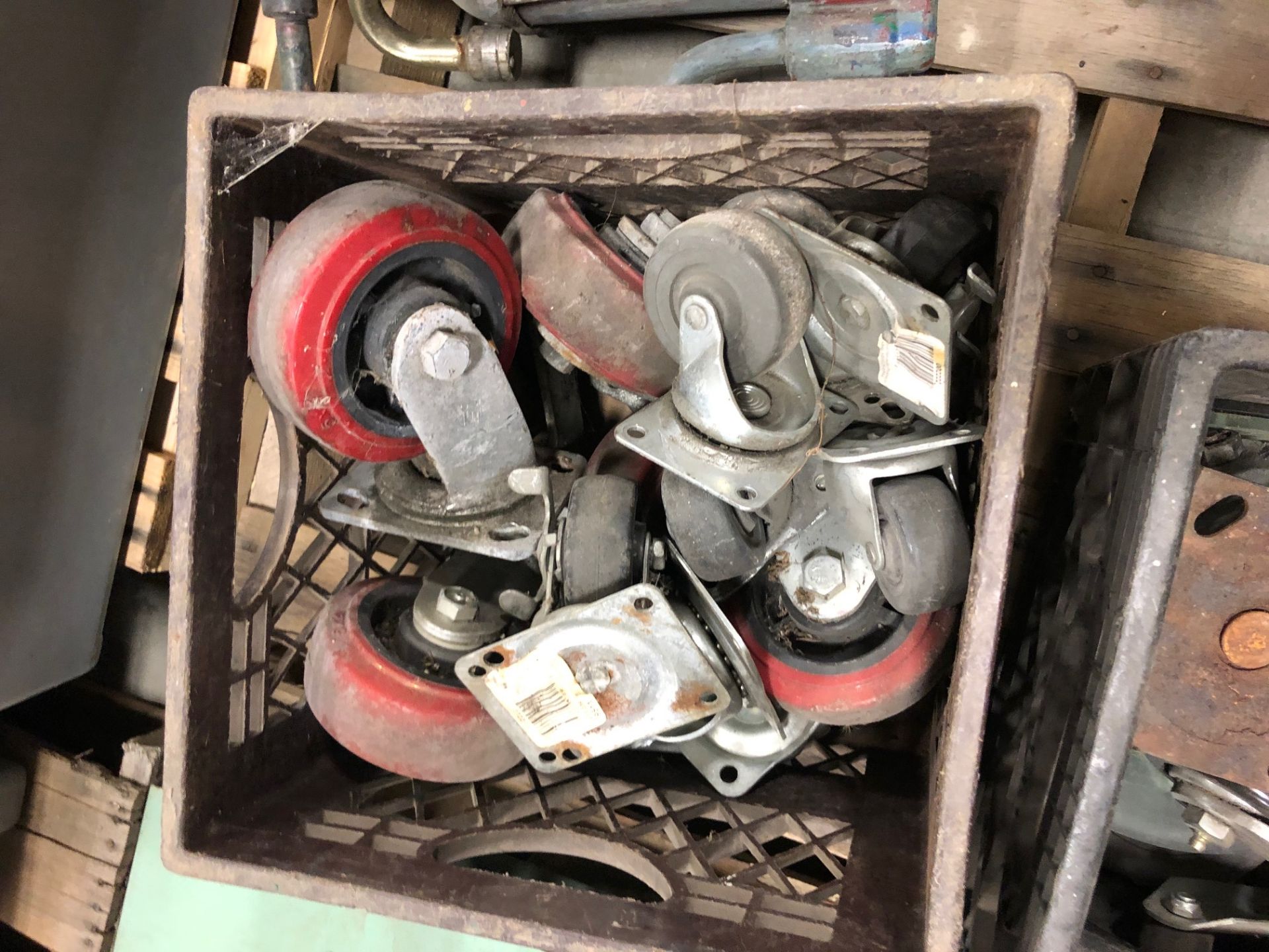 Pallet lot of Casters & barrel pumps - Image 6 of 6